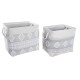 Игра на Кошници DKD Home Decor 45 x 35 x 40 cm Сив