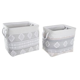 Игра на Кошници DKD Home Decor 45 x 35 x 40 cm Сив