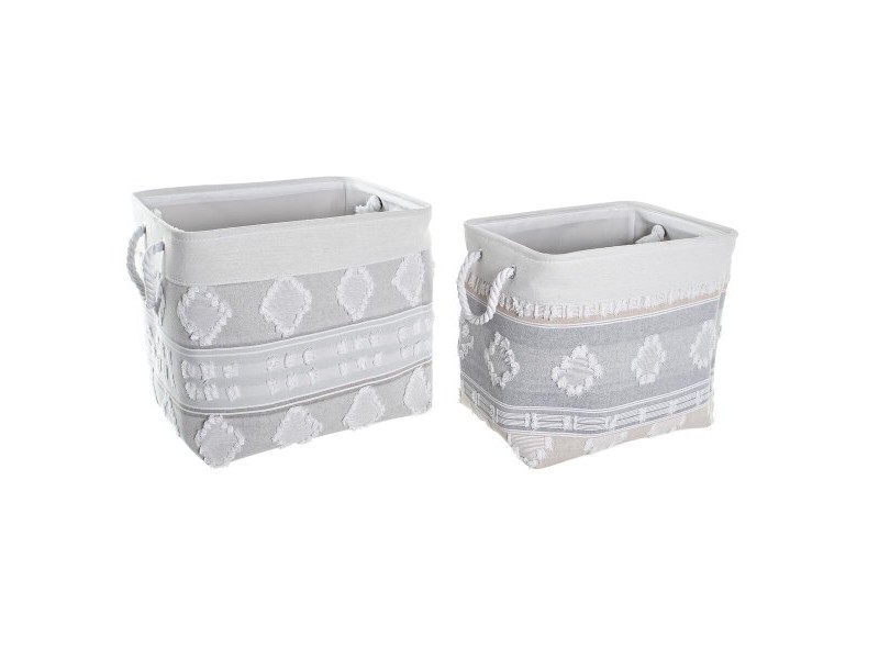 Игра на Кошници DKD Home Decor 45 x 35 x 40 cm Сив