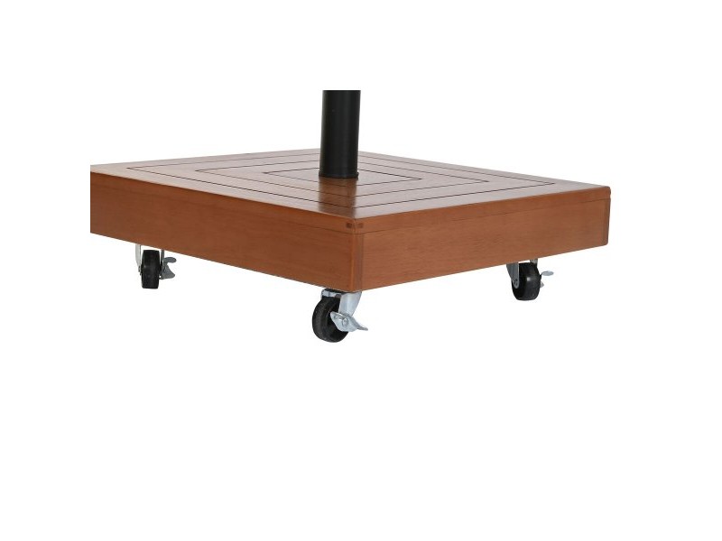 Base pour parapluie DKD Home Decor Естествен Черен Метал Гранит Бетон (48 x 48 x 39 cm)