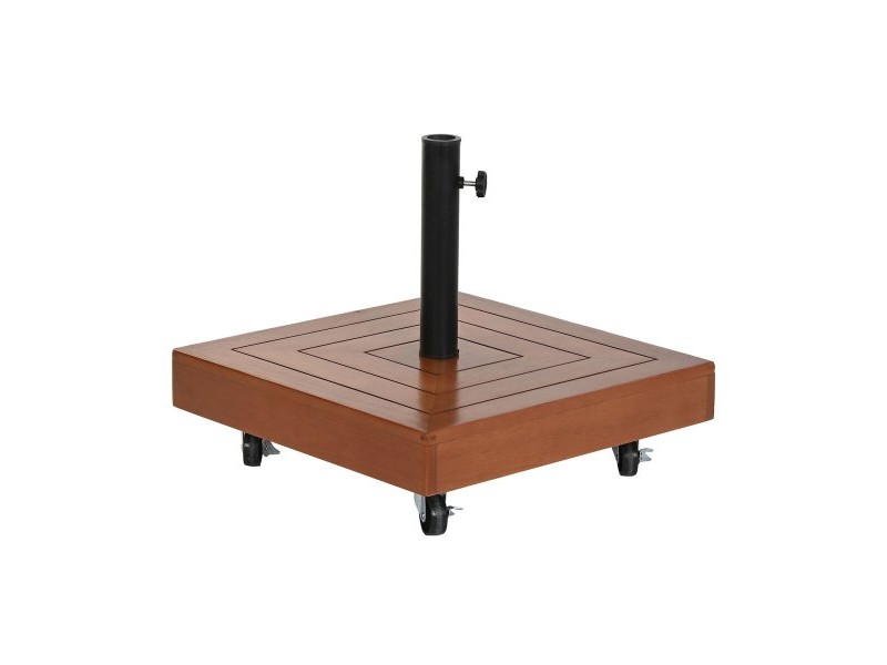 Base pour parapluie DKD Home Decor Естествен Черен Метал Гранит Бетон (48 x 48 x 39 cm)