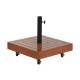 Base pour parapluie DKD Home Decor Естествен Черен Метал Гранит Бетон (48 x 48 x 39 cm)