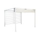 Пергола DKD Home Decor Бял 296 x 296 x 225 cm Стомана Пергола DKD Home Decor Бял 296 x 296 x 225 cm Стомана