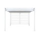 Пергола DKD Home Decor Бял 296 x 296 x 225 cm Стомана Пергола DKD Home Decor Бял 296 x 296 x 225 cm Стомана