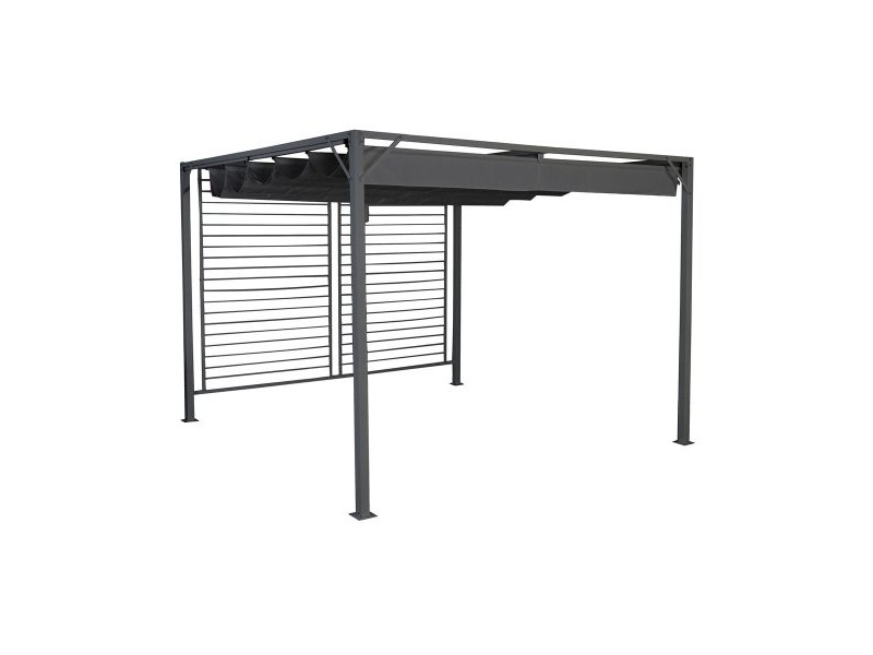 Пергола DKD Home Decor Сив 300 x 300 x 230 cm Стомана
