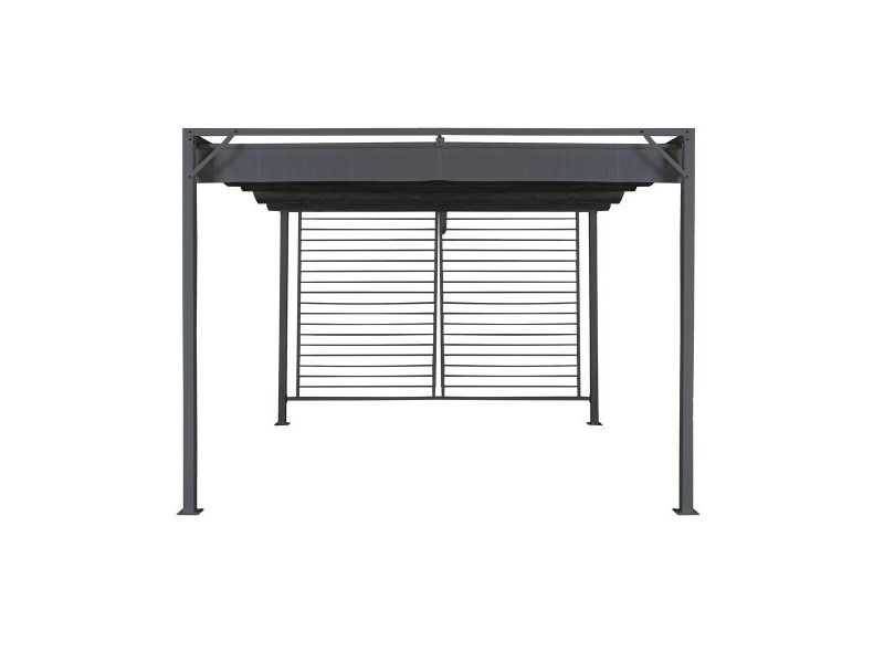 Пергола DKD Home Decor Сив 300 x 300 x 230 cm Стомана