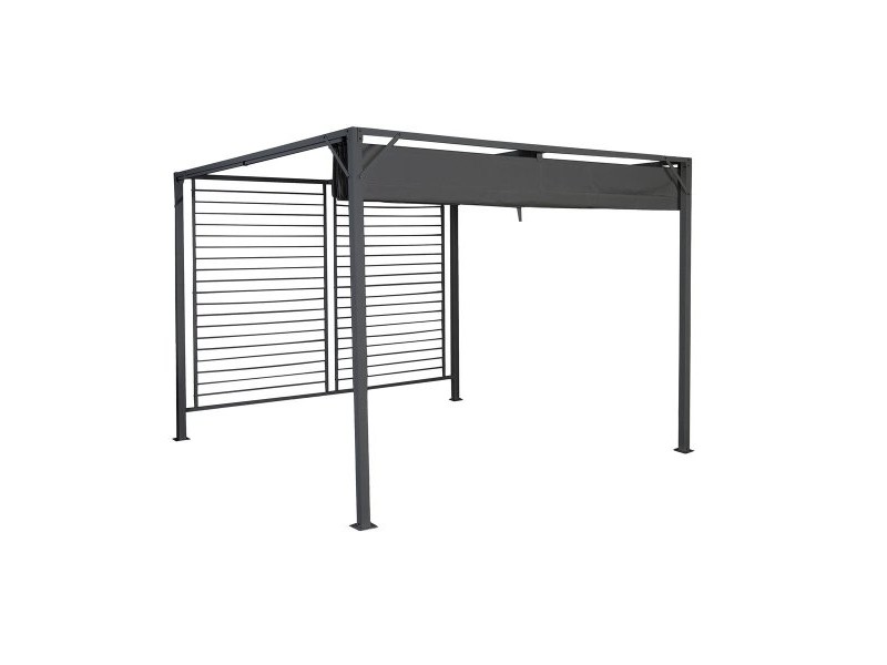 Пергола DKD Home Decor Сив 300 x 300 x 230 cm Стомана