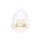Висящ градински фотьойл DKD Home Decor 90 x 70 x 110 cm Метал синтетичен ратан Бял