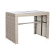 Комплект от маса с 6 стола DKD Home Decor 143 x 80 x 100 cm