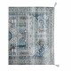 Килим DKD Home Decor Завършек със състаряващо покритие Син Памук Арабин (120 x 180 x 1 cm)
