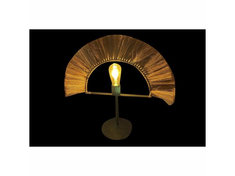 Настолна лампа DKD Home Decor Естествен Черен Желязо Юта (57 x 17 x 52 cm)