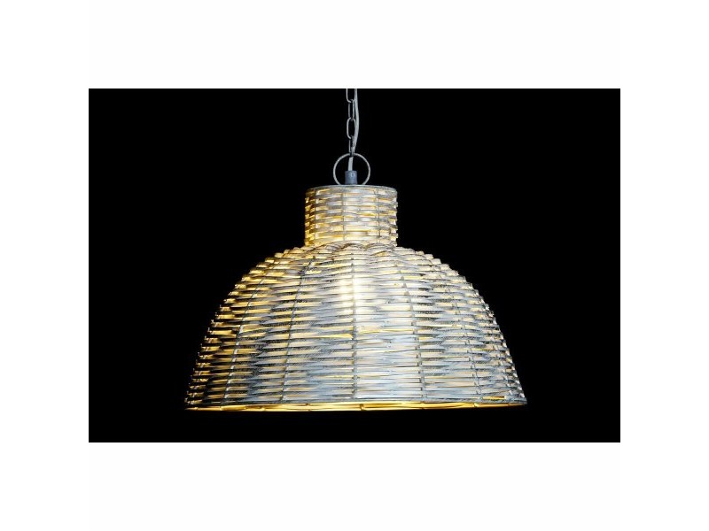 Полилей DKD Home Decor 38 x 28 x 24 cm Златен Бял Желязо 50 W