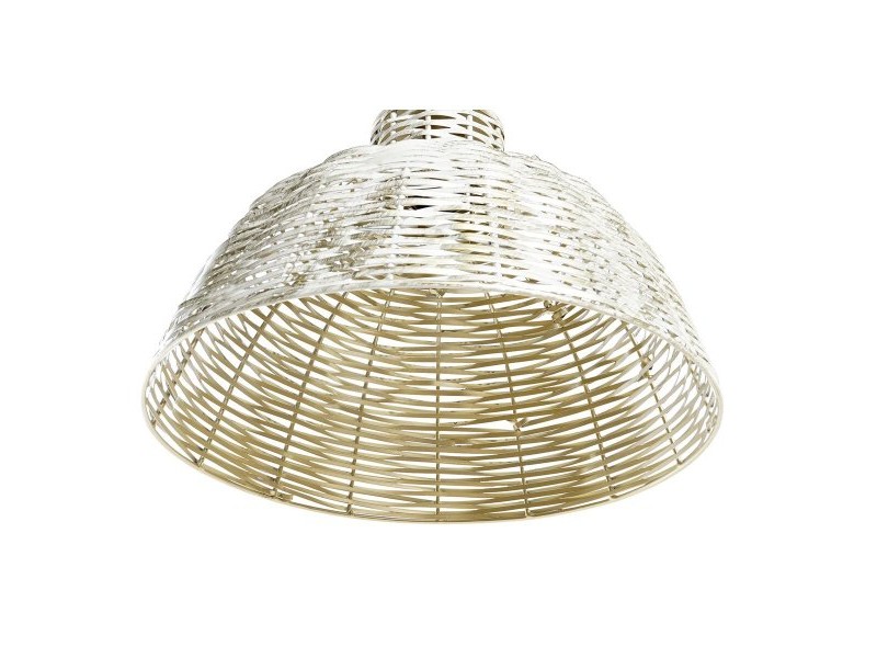 Полилей DKD Home Decor 38 x 28 x 24 cm Златен Бял Желязо 50 W