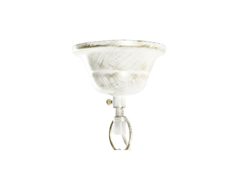 Полилей DKD Home Decor 38 x 28 x 24 cm Златен Бял Желязо 50 W
