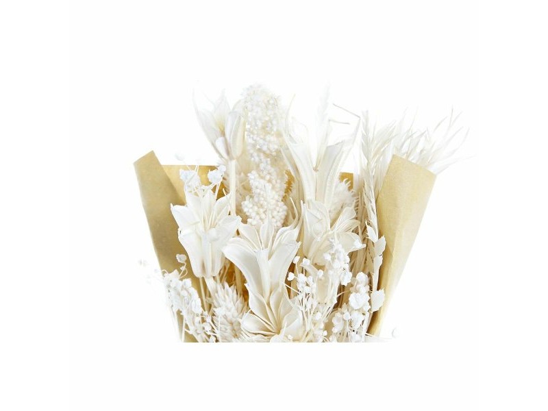 Букет DKD Home Decor Бежов Жълт Сухо цвете (10 x 5 x 18 cm) (2 броя)
