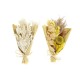 Букет DKD Home Decor Бежов Жълт Сухо цвете (10 x 5 x 18 cm) (2 броя)