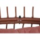 Градинско кресло DKD Home Decor 99 x 71 x 147 cm Метал теракота синтетичен ратан Бял