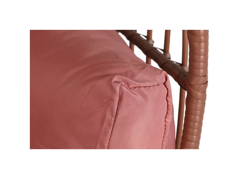 Градинско кресло DKD Home Decor 99 x 71 x 147 cm Метал теракота синтетичен ратан Бял