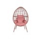 Градинско кресло DKD Home Decor 90 x 65 x 151 cm Метал теракота синтетичен ратан