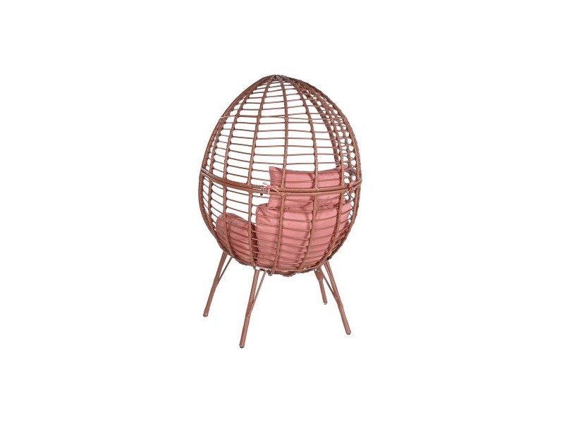 Градинско кресло DKD Home Decor 90 x 65 x 151 cm Метал теракота синтетичен ратан