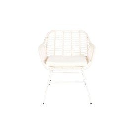 Градински мебели DKD Home Decor Бял 124 x 74 x 84 cm (4 Части)