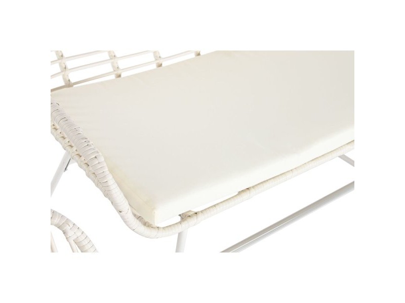 Градински мебели DKD Home Decor Бял 124 x 74 x 84 cm (4 Части)