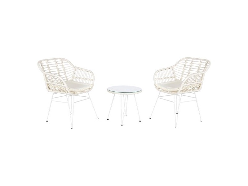Комплект от маса с 2 стола DKD Home Decor 56 x 57,5 x 82 cm