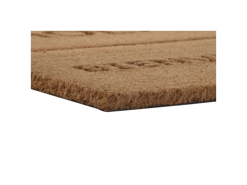 Изтривалка за Врата DKD Home Decor Кафяв Гума Кокосов орех (75 x 45 x 2,3 cm) (2 броя)