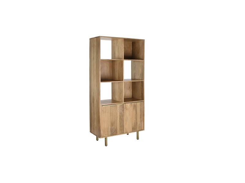 Лавица DKD Home Decor Златен Естествен Дърво манго 90 x 40 x 180 cm