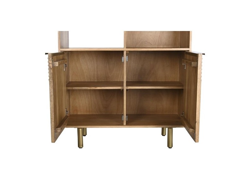 Лавица DKD Home Decor Златен Естествен Дърво манго 90 x 40 x 180 cm