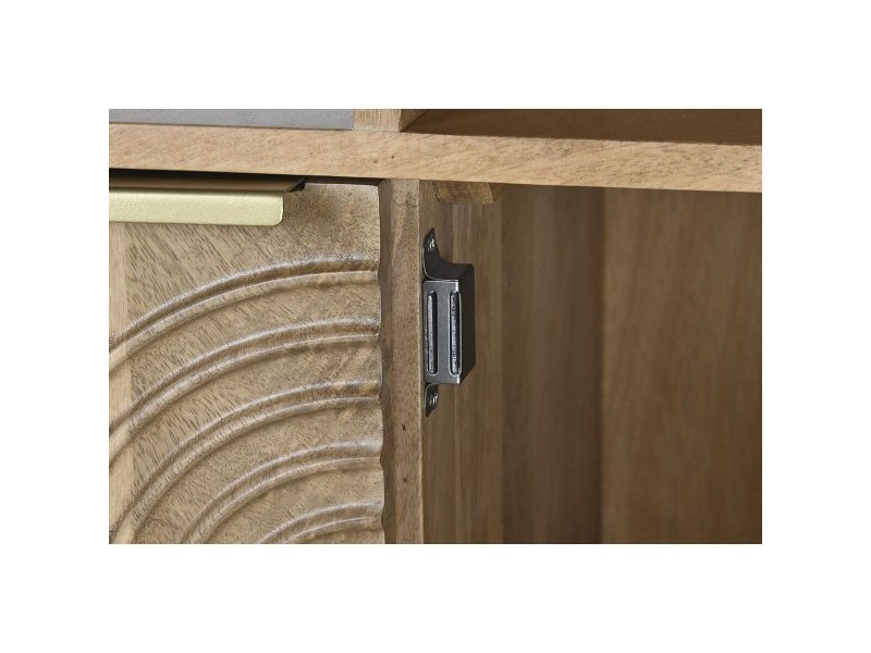 Лавица DKD Home Decor Златен Естествен Дърво манго 90 x 40 x 180 cm