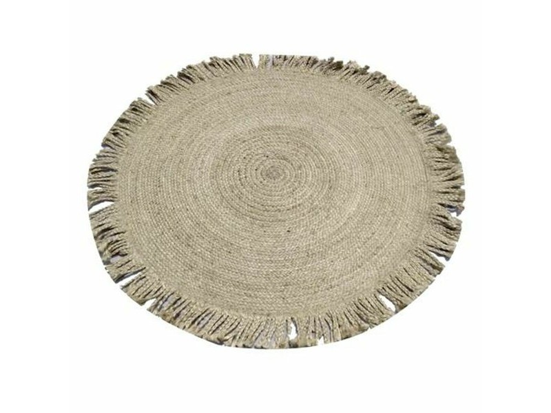 Килим DKD Home Decor Естествен Юта (200 x 200 x 1,5 cm)