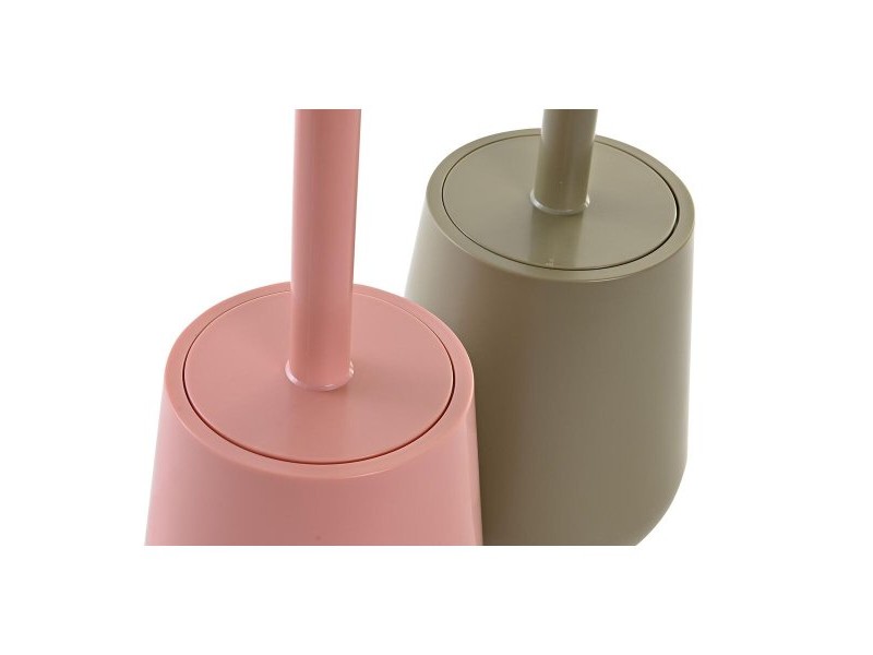 Четка за Баня DKD Home Decor Зелен Розов полистирен 12 x 12 x 34,5 cm (2 броя)
