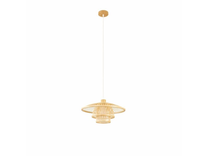 Полилей DKD Home Decor Естествен Бамбук 50 W 40 x 40 x 17 cm