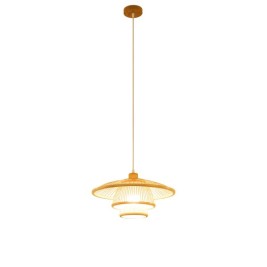 Полилей DKD Home Decor Естествен Бамбук 50 W 40 x 40 x 17 cm