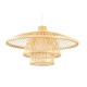 Полилей DKD Home Decor Естествен Бамбук 50 W 40 x 40 x 17 cm