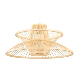 Полилей DKD Home Decor 50 x 50 x 22 cm Светло кафяв Бамбук 50 W