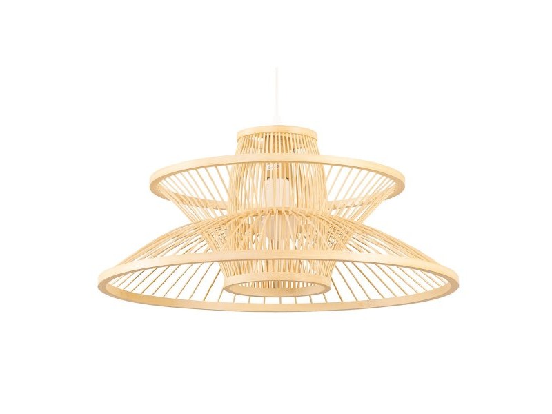Полилей DKD Home Decor 50 x 50 x 22 cm Светло кафяв Бамбук 50 W