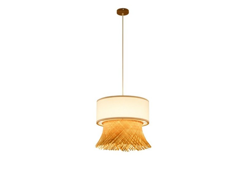 Полилей DKD Home Decor полиестер Бамбук (40 x 40 x 39 cm)