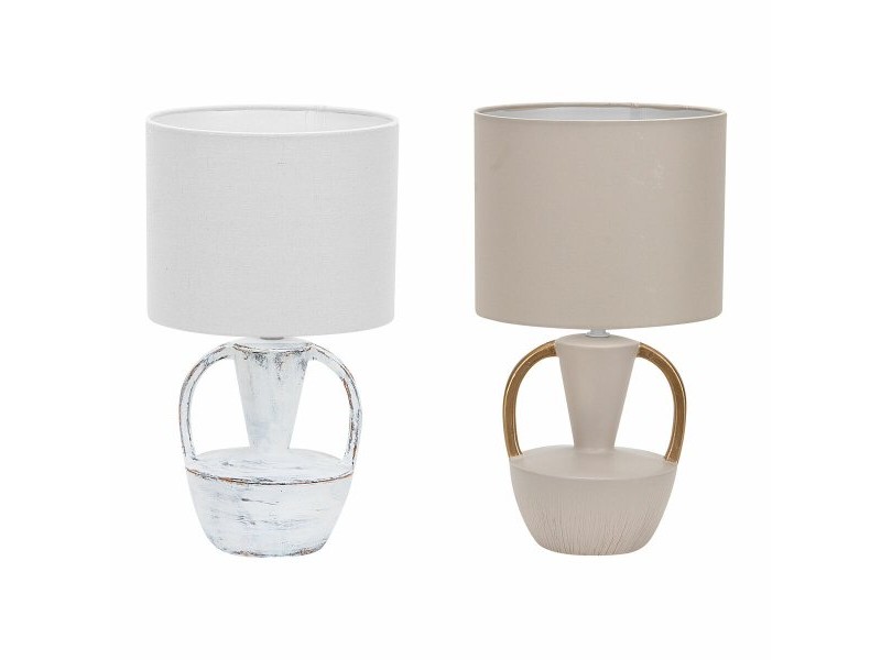 Настолна лампа DKD Home Decor Керамика полиестер 50 W (20 x 20 x 35 cm) (2 броя)