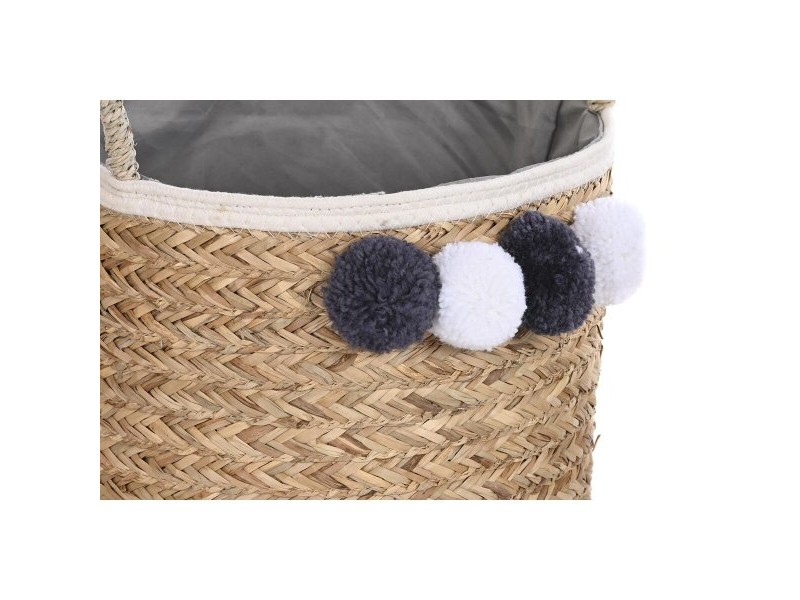 Игра на Кошници DKD Home Decor Естествено влакно Помпони 40 x 40 x 35 cm 41 x 37 x 36 cm Игра на Кошници DKD Home Decor Естествено влакно Помпони 40 x 40 x 35 cm 41 x 37 x 36 cm