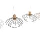 Полилей DKD Home Decor 34 x 34 x 21 cm Сребрист Черен Сив Розов Метал Бял 50 W 60 W Бор