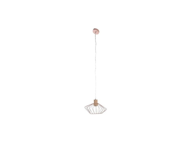 Полилей DKD Home Decor 34 x 34 x 21 cm Сребрист Черен Сив Розов Метал Бял 50 W 60 W Бор