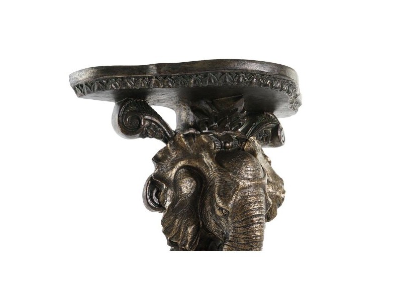 Рафтове DKD Home Decor Слон Златен Смола (36,5 x 16,5 x 36 cm)