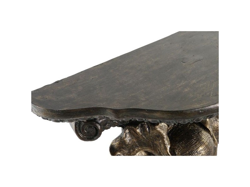 Рафтове DKD Home Decor Слон Златен Смола (36,5 x 16,5 x 36 cm)