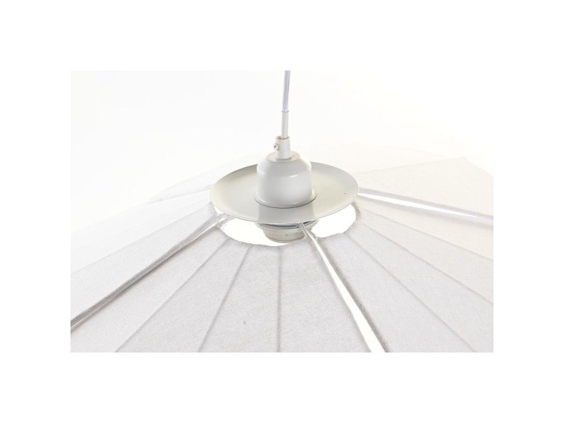 Полилей DKD Home Decor Метал лен Бял 50 W (68 x 68 x 21 cm)