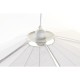 Полилей DKD Home Decor Метал лен Бял 50 W (68 x 68 x 21 cm)