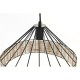 Полилей DKD Home Decor 35 x 35 x 22 cm Черен Метал Pатан 50 W (2 броя)