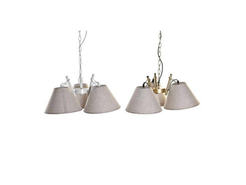Полилей DKD Home Decor 50 x 46 x 30 cm Златен Метал Бял 50 W (2 броя) Полилей DKD Home Decor 50 x 46 x 30 cm Златен Метал Бял 50 W (2 броя)
