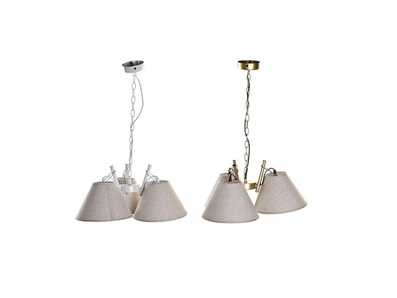 Полилей DKD Home Decor 50 x 46 x 30 cm Златен Метал Бял 50 W (2 броя) Полилей DKD Home Decor 50 x 46 x 30 cm Златен Метал Бял 50 W (2 броя)